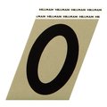 Hillman 3 in. Reflective Black Vinyl Self-Adhesive Number 0 1 pc, 3PK 840552